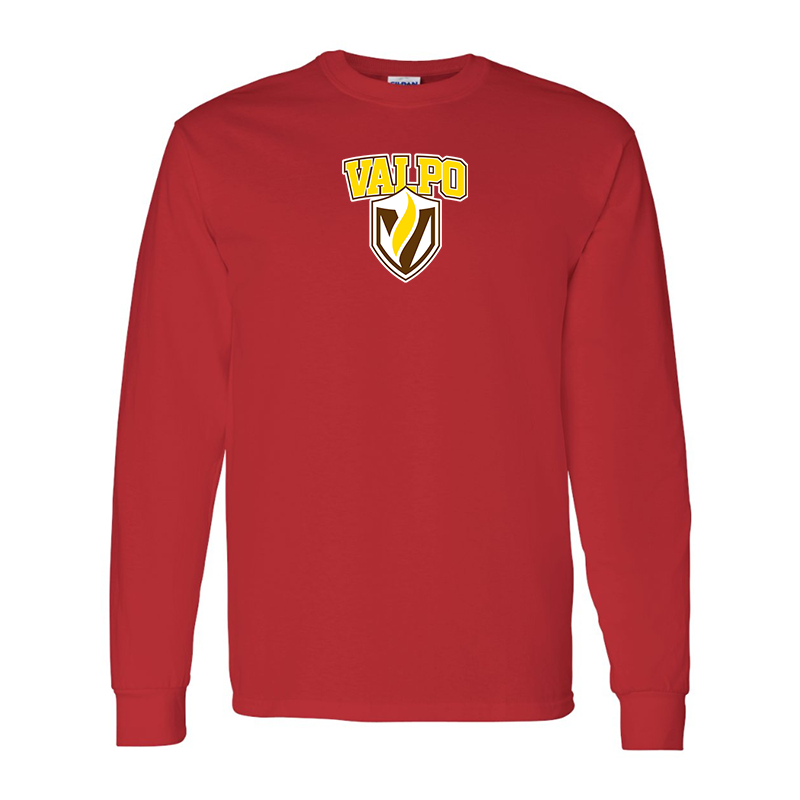 Men's Valparaiso Crusaders Gildan Heavy Cotton Long Sleeve T-Shirt